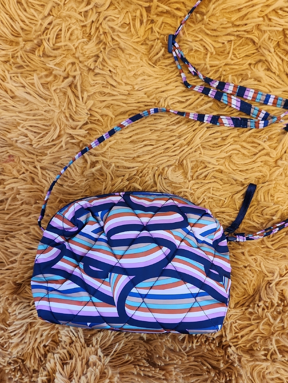 Vera Bradley Blake Crossbody Bag Abstract Print- Nylon